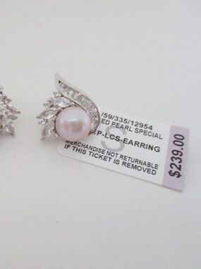 BELLE DE MER - Blush Cultured Freshwater Pearl Stud Earrings in Sterling Silver